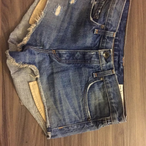 Rag & Bone boyfriend Rebel distressed jean shorts - Picture 4 of 6